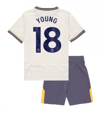 Everton Ashley Young #18 Tercera Equipación Niños 2024-25 Manga Corta (+ Pantalones cortos)